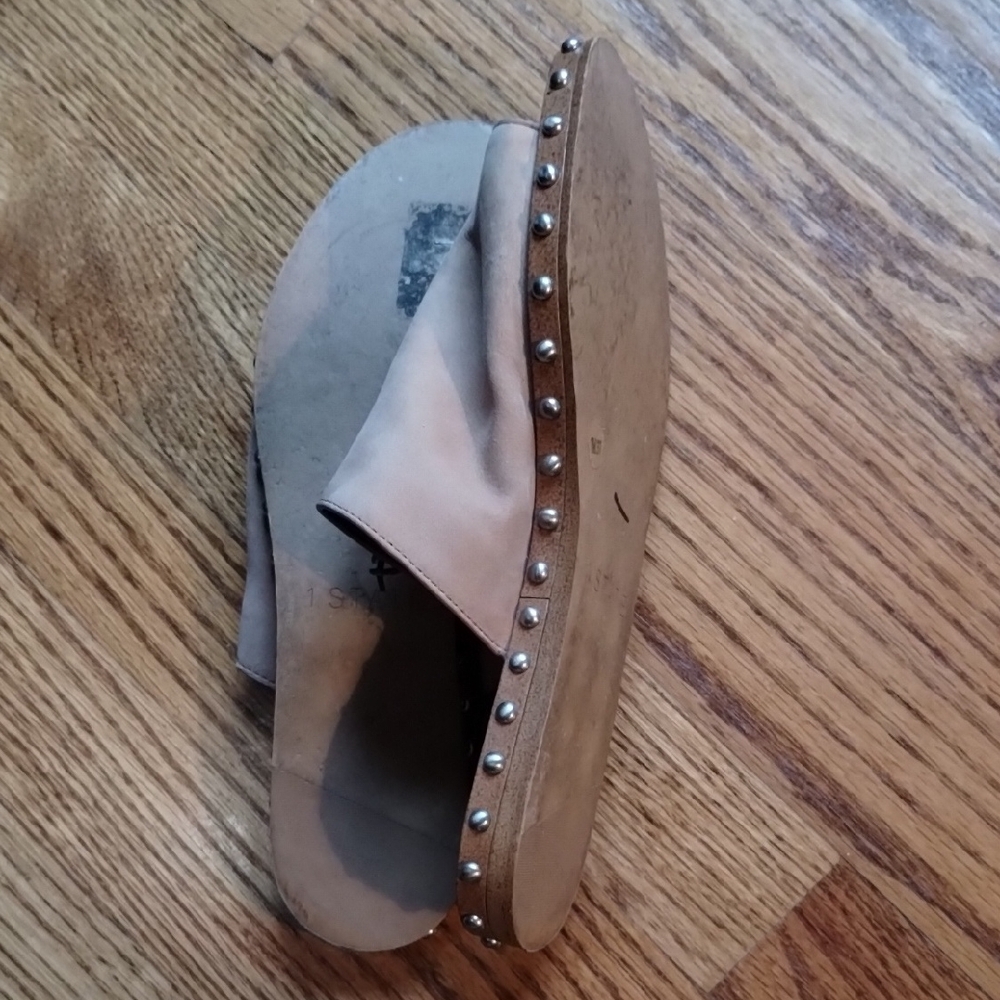 1. State Tan Mules with Zipper Detail - Picture 8 of 15